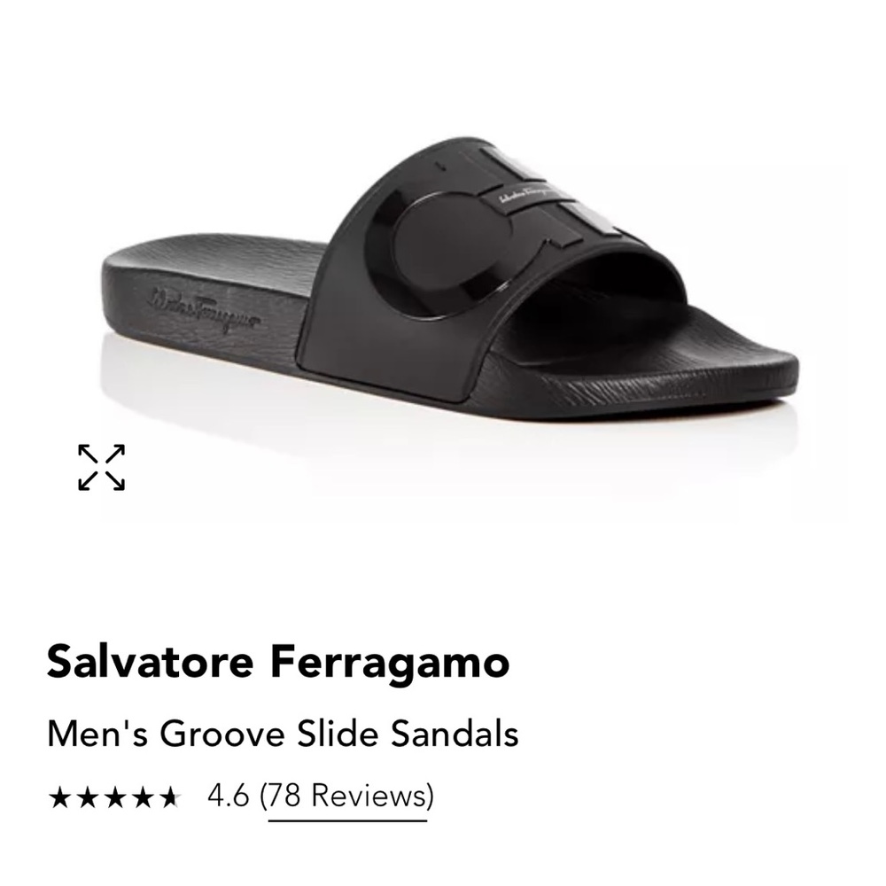Salvatore ferragamo men’s slides - bought from bloomingdales- great condition !!